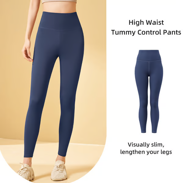 🔥High-waisted tummy-controlling and body-shaping training leggings