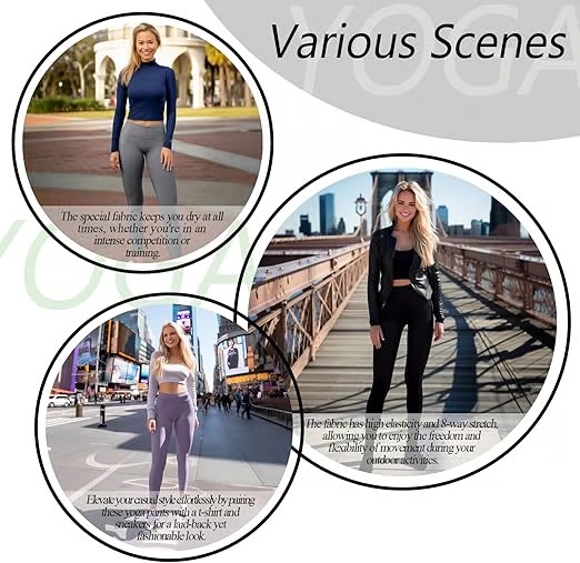 🔥High-waisted tummy-controlling and body-shaping training leggings