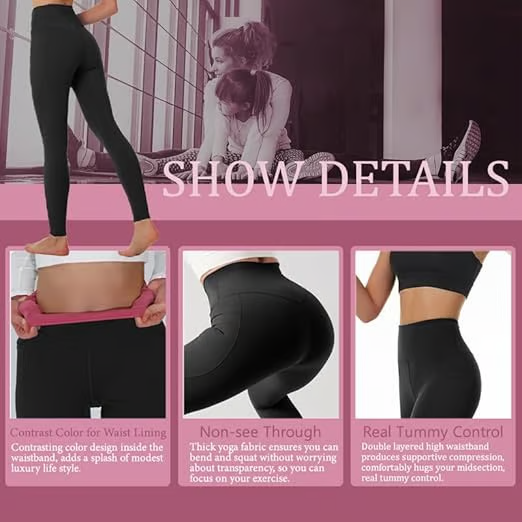 🔥High-waisted tummy-controlling and body-shaping training leggings