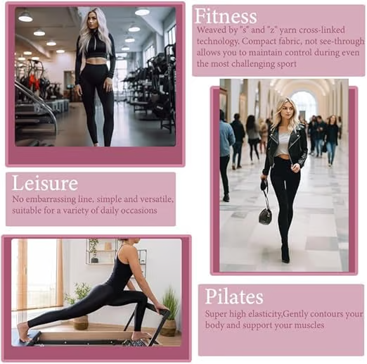🔥High-waisted tummy-controlling and body-shaping training leggings