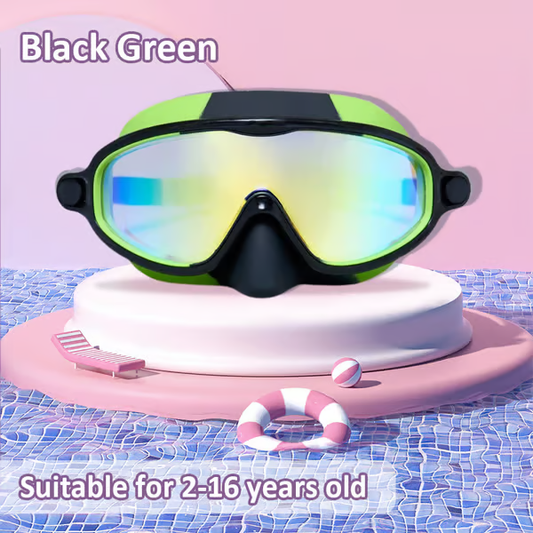 🏊♀️HD children's large frame waterproof and anti-fog swimming goggles