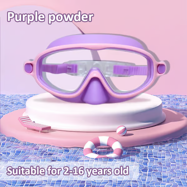 ๐โโ๏ธHD children's large frame waterproof and anti-fog swimming goggles