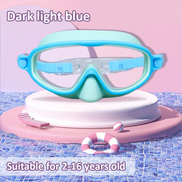 ๐โโ๏ธHD children's large frame waterproof and anti-fog swimming goggles