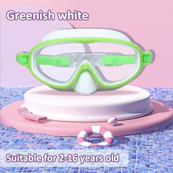 ๐โโ๏ธHD children's large frame waterproof and anti-fog swimming goggles