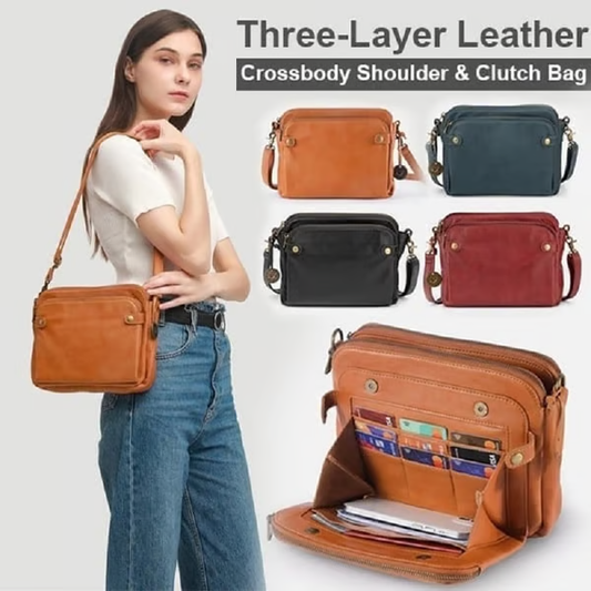 Crossbody PU leather Shoulder Bags and Clutches