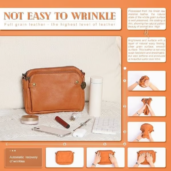 Crossbody PU leather Shoulder Bags and Clutches