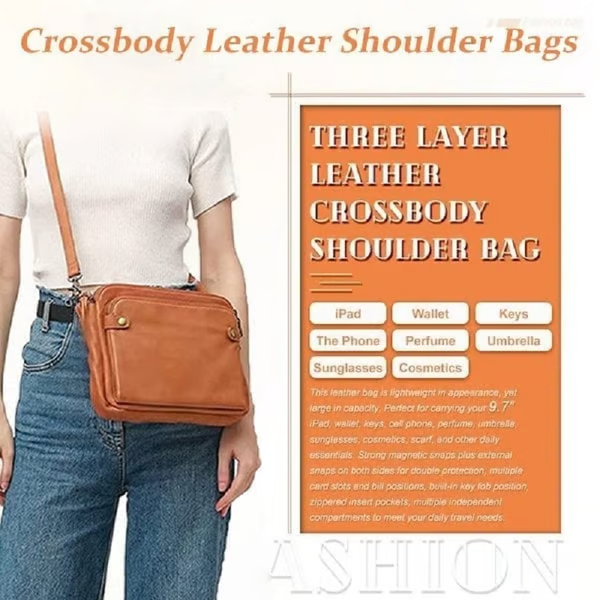 Crossbody PU leather Shoulder Bags and Clutches