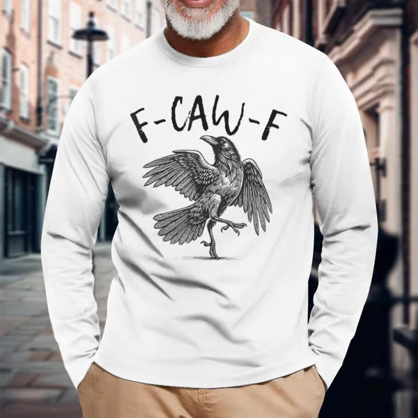 🔥Humorous Crow Graphic T-Shirt – Say It With a Caw
