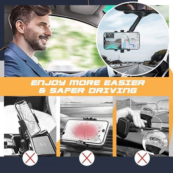 đ„Rotatable and Retractable Car Phone Holder