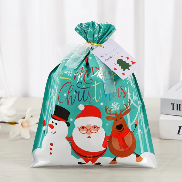 🎄Christmas Sales-Drawstring Christmas Gift Bags (Biodegradable)