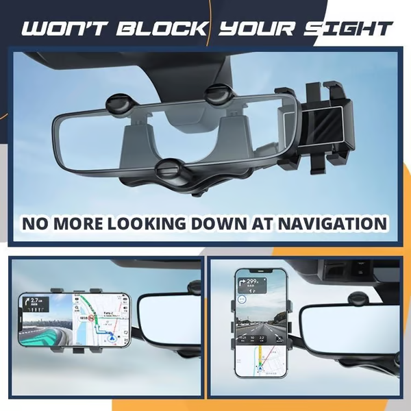 đ„Rotatable and Retractable Car Phone Holder