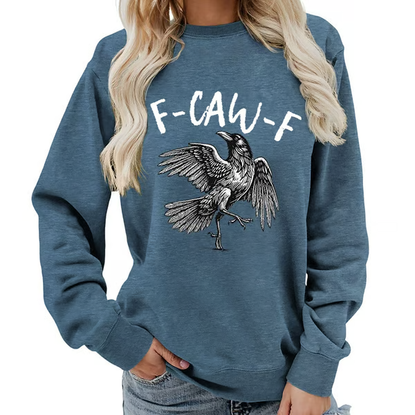 🔥Humorous Crow Graphic T-Shirt – Say It With a Caw