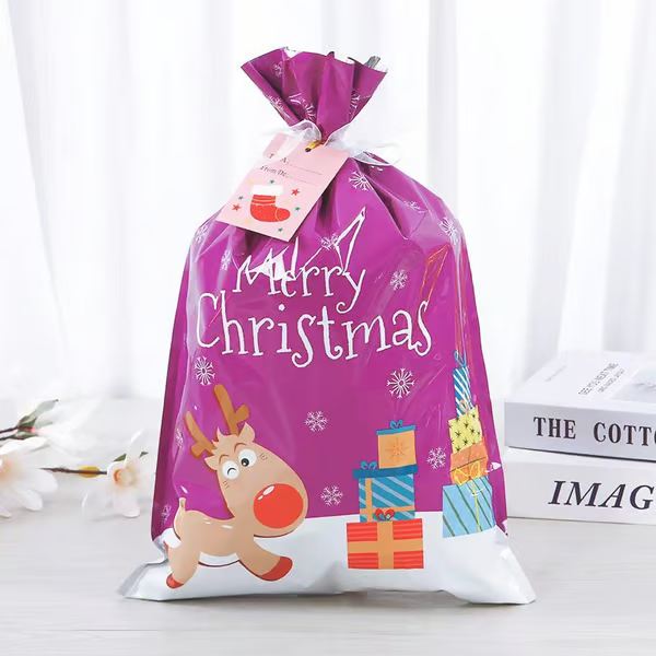 🎄Christmas Sales-Drawstring Christmas Gift Bags (Biodegradable)