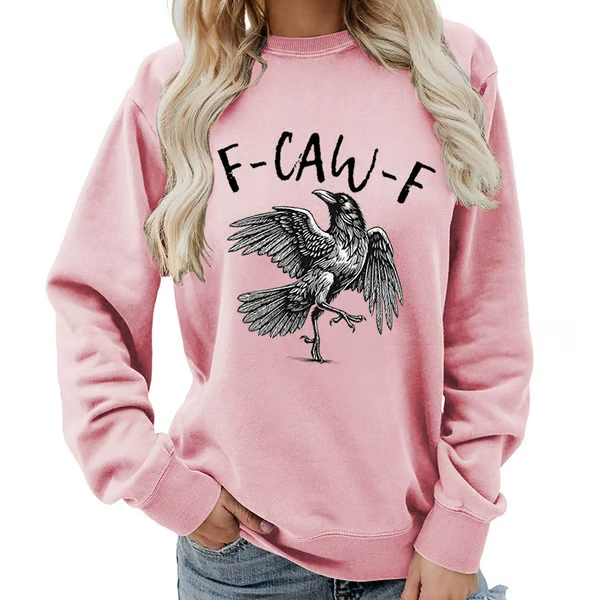 🔥Humorous Crow Graphic T-Shirt – Say It With a Caw