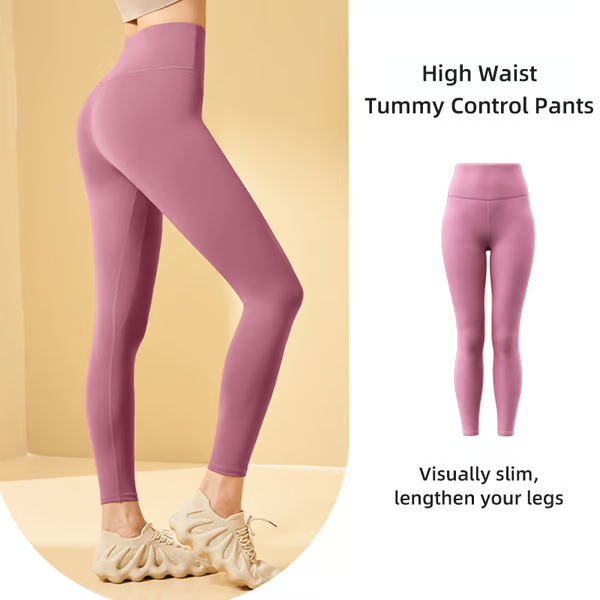 🔥High-waisted tummy-controlling and body-shaping training leggings