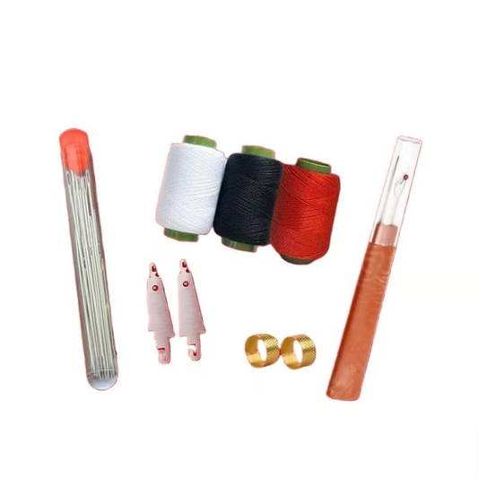 【34PCS Big Eye Steel Needles Set】Long & Thin Handmade Quilting & Sewing Needles Kit for DIY Sewing Projects